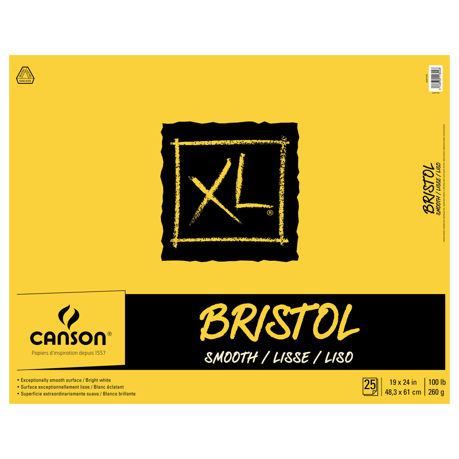 Canson XL Bristol Pad 19 x 24 Smooth